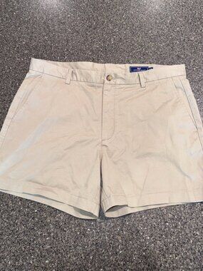 Vineyard Vines New Khaki Chino Shorts Men's Size 38 Waist 5" Inseam